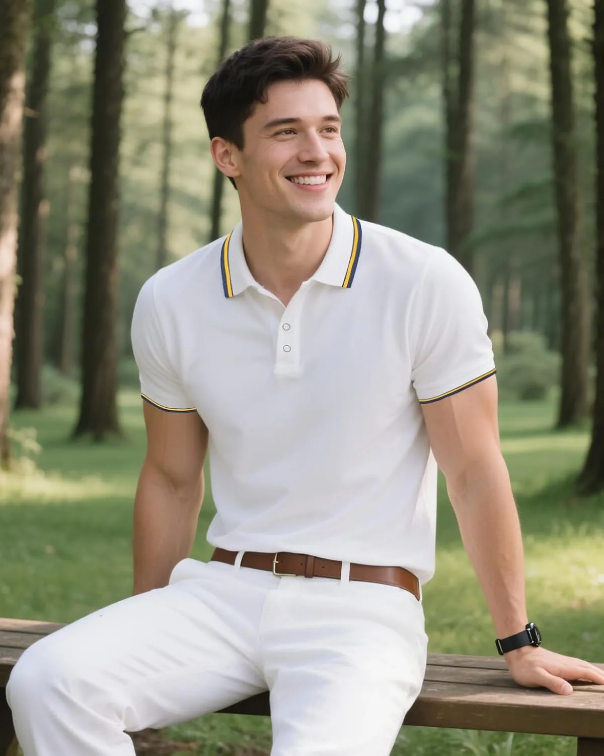 3 Pack Men's Polo Shirts Quick-Dry Short Sleeve Athletic Polo Shirts Moisture Wicking Business Casual Golf Shirts