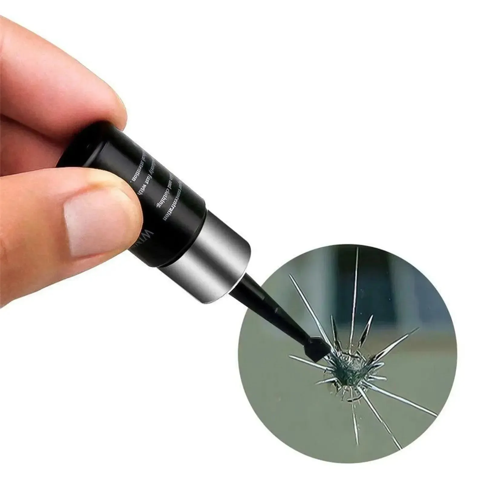 5Pcs Automotive Glass Nano Repair Fluid Kit Cracked Car Windshield Repair Kit Resin Windscreen Tool for Fixing Chips, Cracks, Bulls-Eye and Star-Shaped Crack