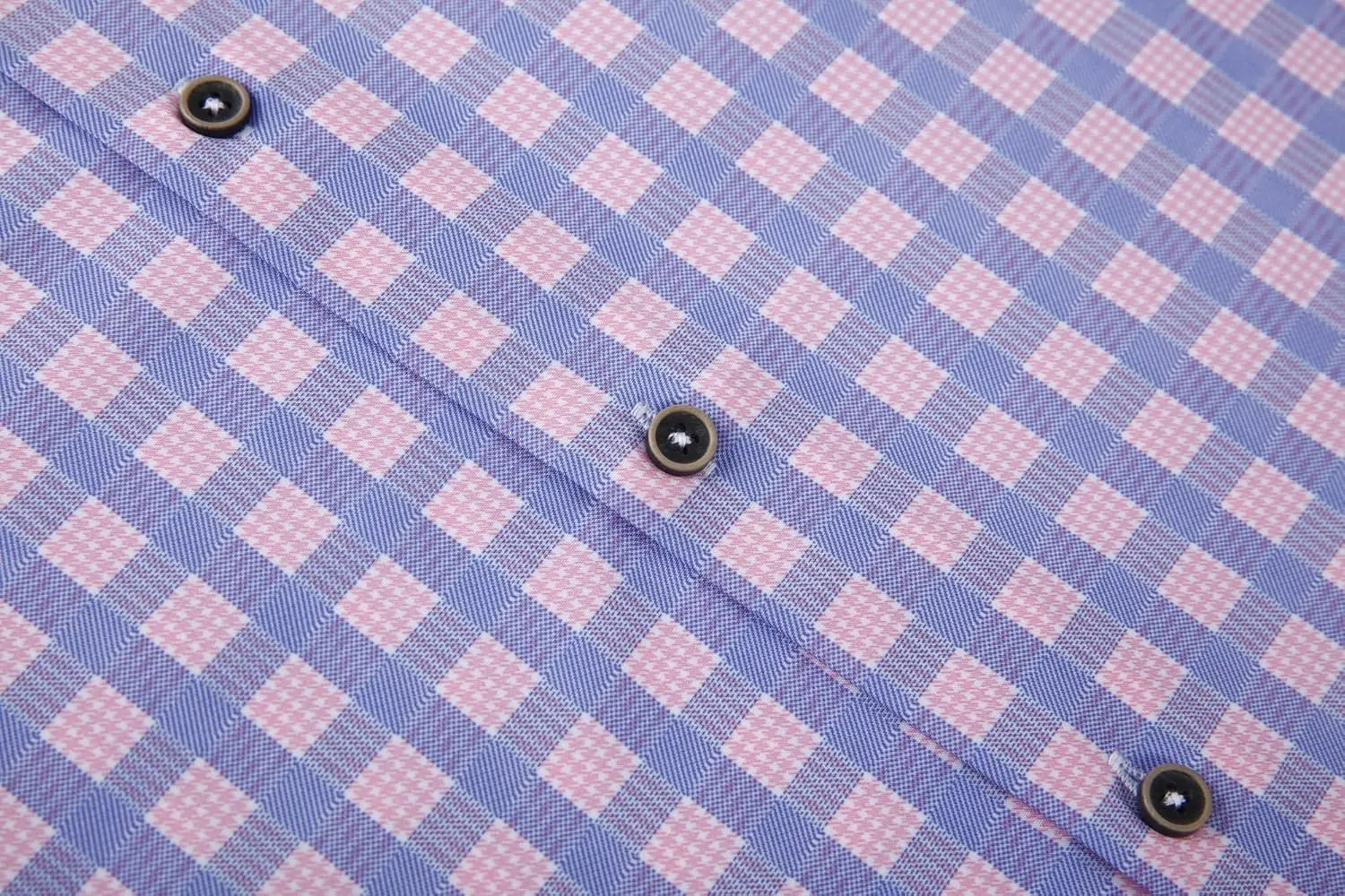Alex Vando Mens Button Down Shirts Wrinkle Free 4-Way Stretch Print Business Casual Shirt