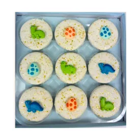 Blue Dinosaur Designer Decorated Cookies