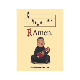Catholic Sticker: R:Amen. - Wholesale (Set of 5)