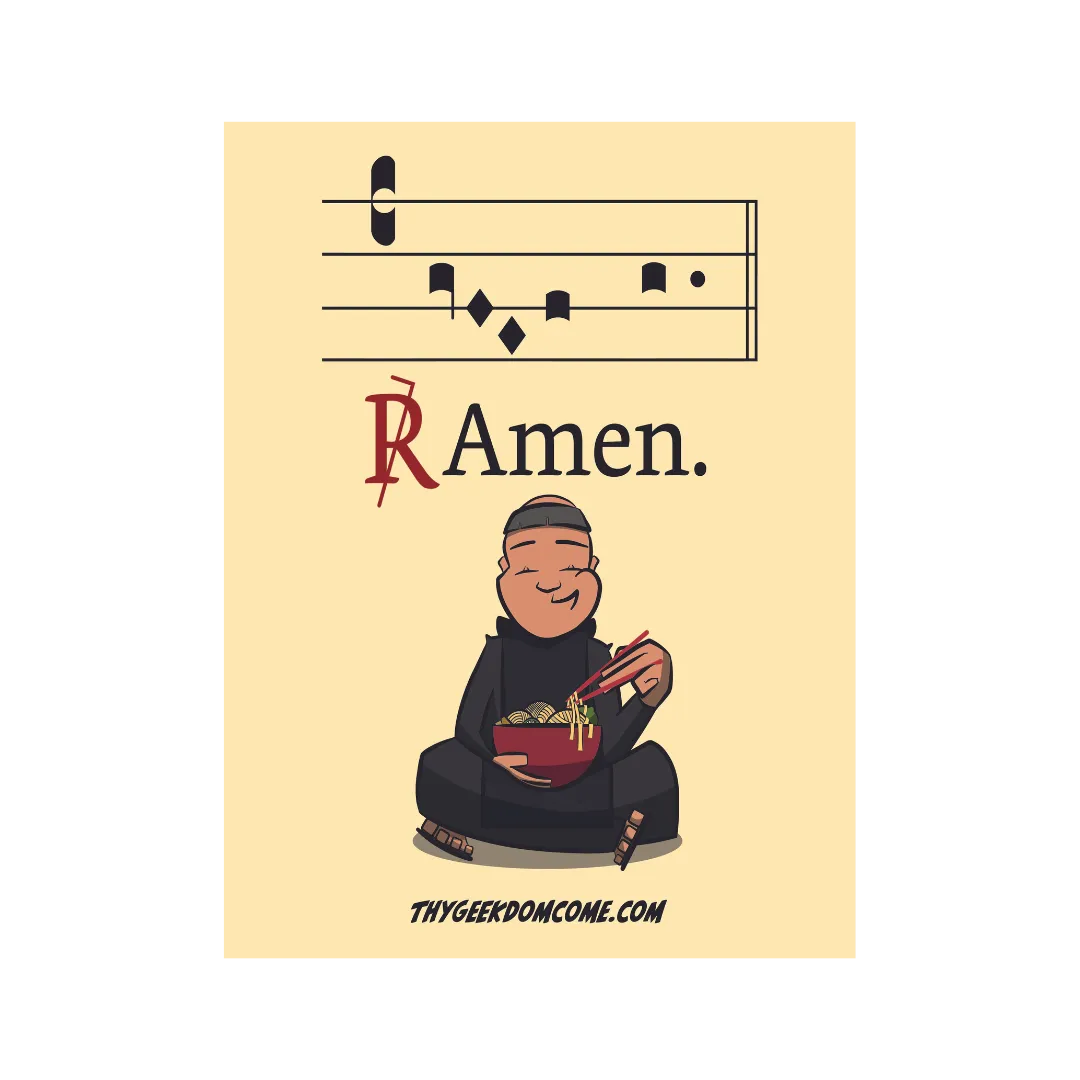 Catholic Sticker: R:Amen. - Wholesale (Set of 5)