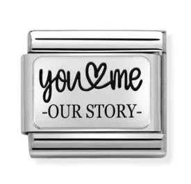 Classic Silver You & Me Our Story Charm