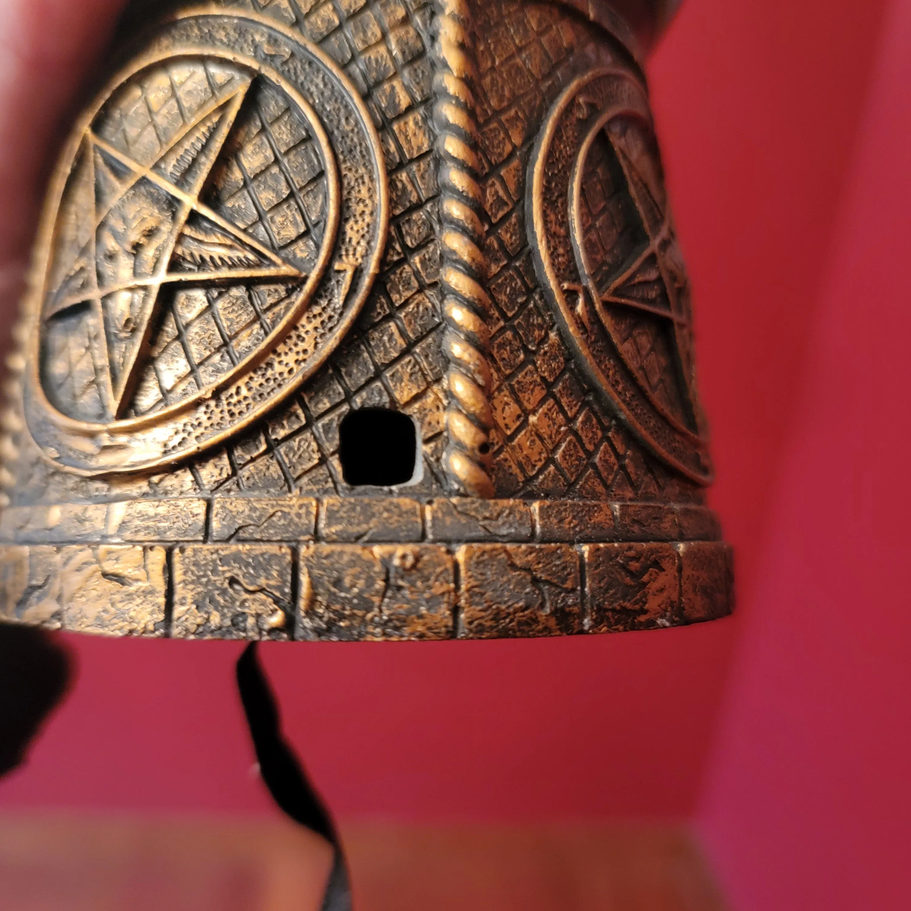 DEFECT DISCOUNT - Baphomet Black Storm Ball Statue