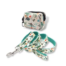 Dinosaur Unbreakable Leash™   Poop Bag Set