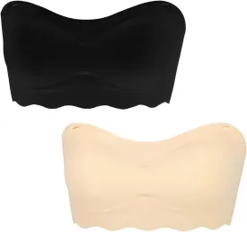 Girls Training Strapless Bandeau Bras Teen Cami Tube Top 12-14 14-16 16-18 Seamless Padding Bralettes