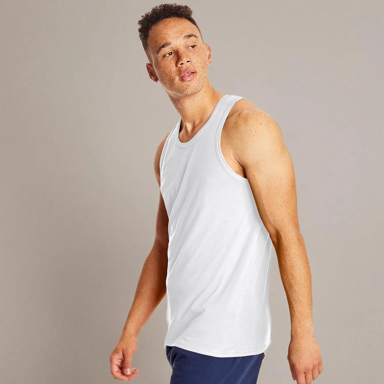 Hanes Men??s Performance Tank, X-Temp Moisture-Wicking Tank Top, Solid Colors, 2-Pack