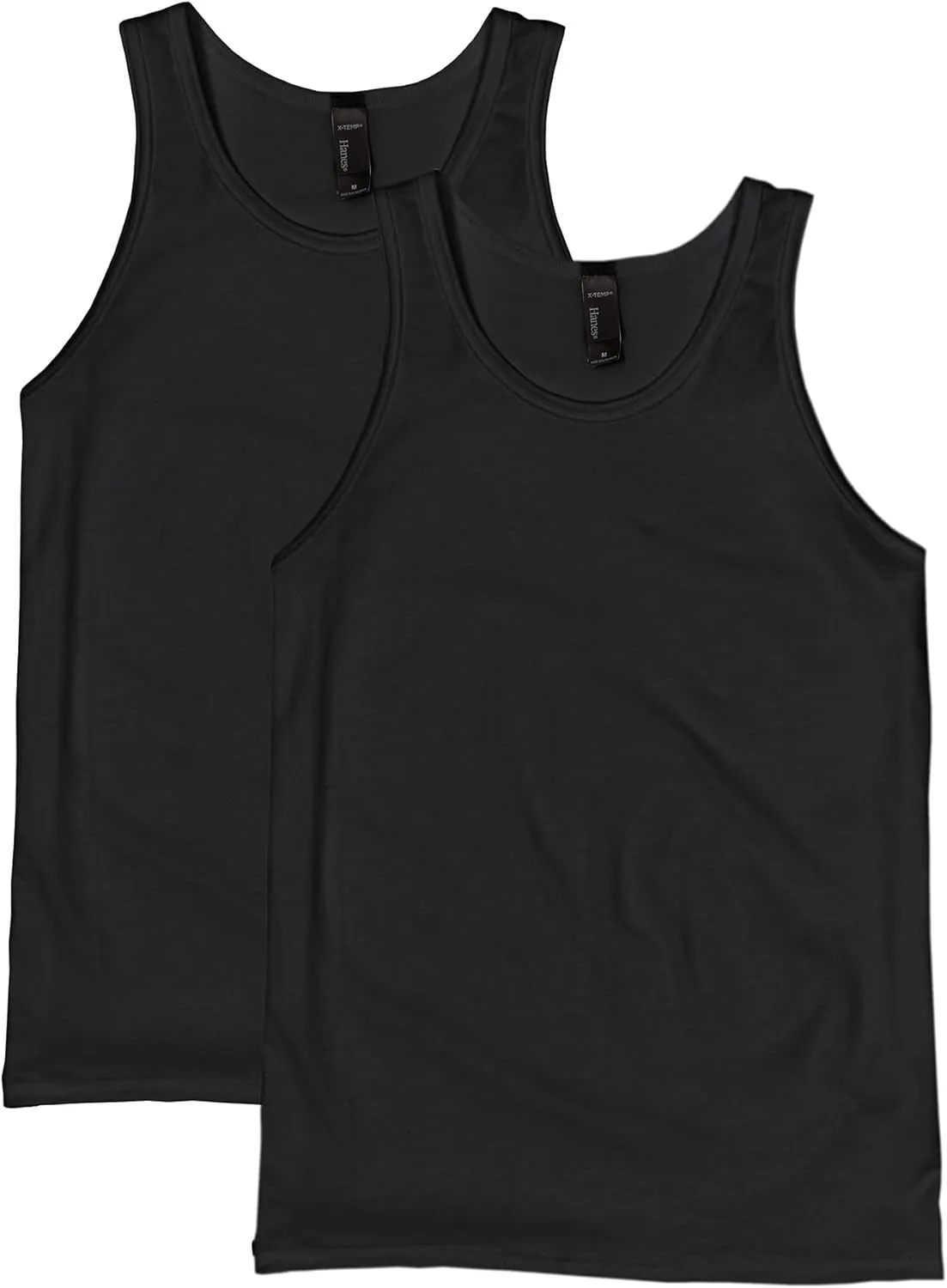 Hanes Men??s Performance Tank, X-Temp Moisture-Wicking Tank Top, Solid Colors, 2-Pack