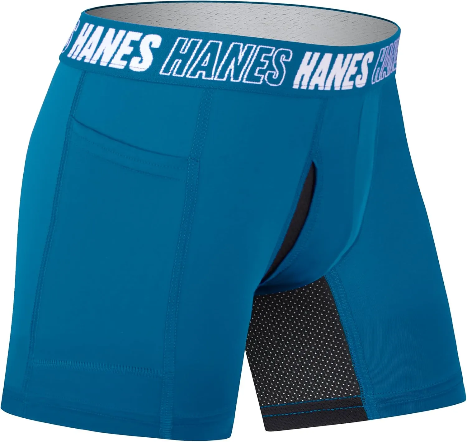 Hanes Moves Underwear, Anti-Chafe Boxer Briefs for Boys, 6-Pack
