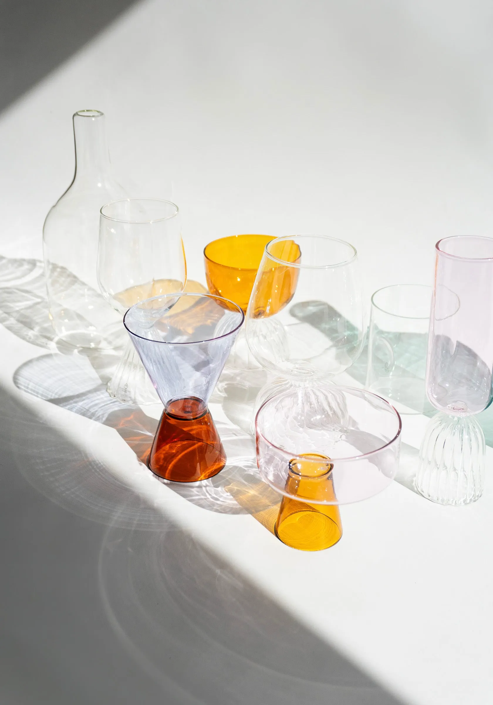 Levels Glass Carafe in Clear