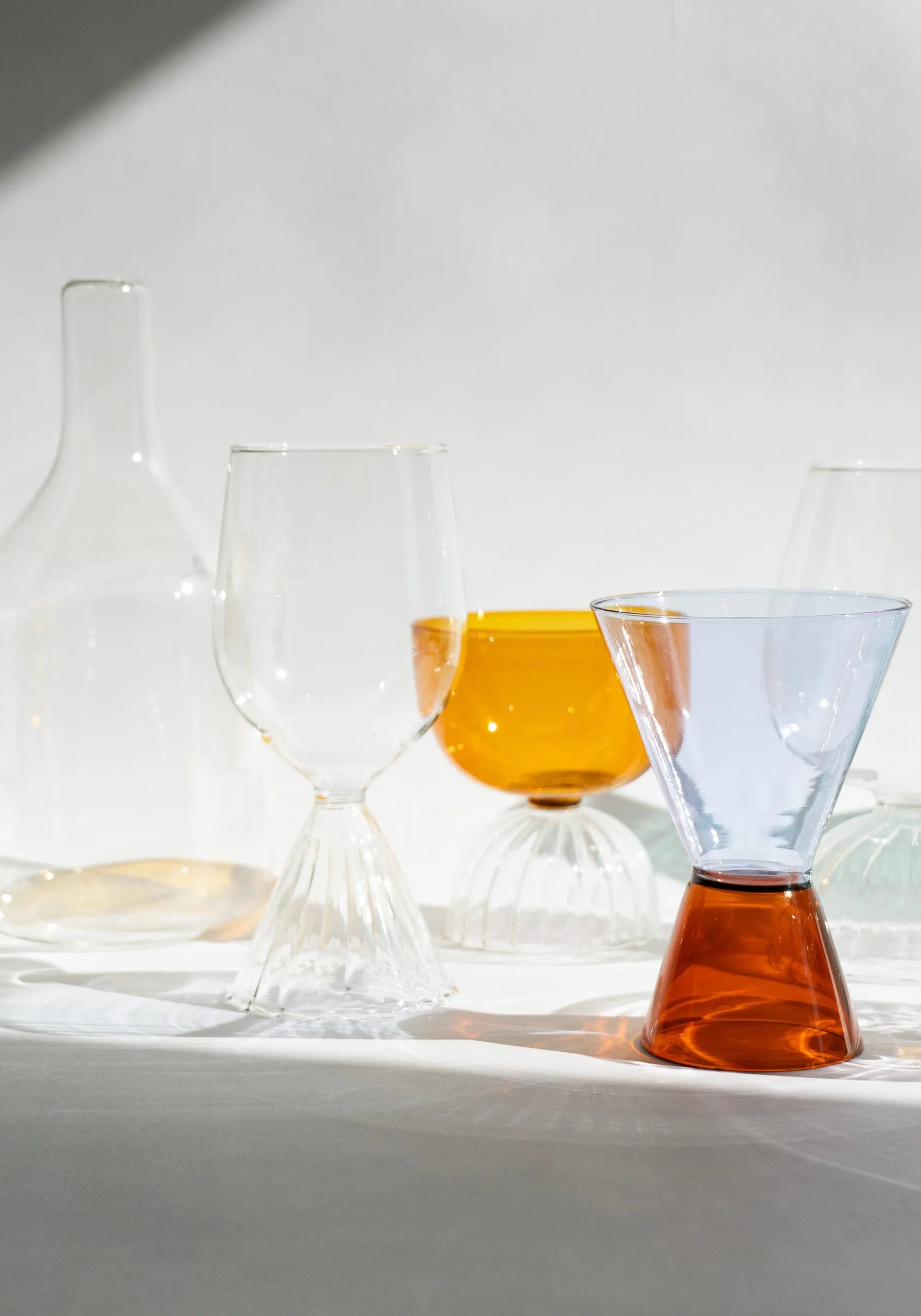 Levels Glass Carafe in Clear