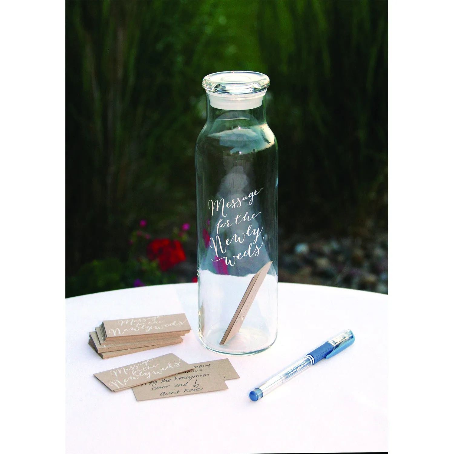 Message in a Bottle Wedding Day Advice Card Set