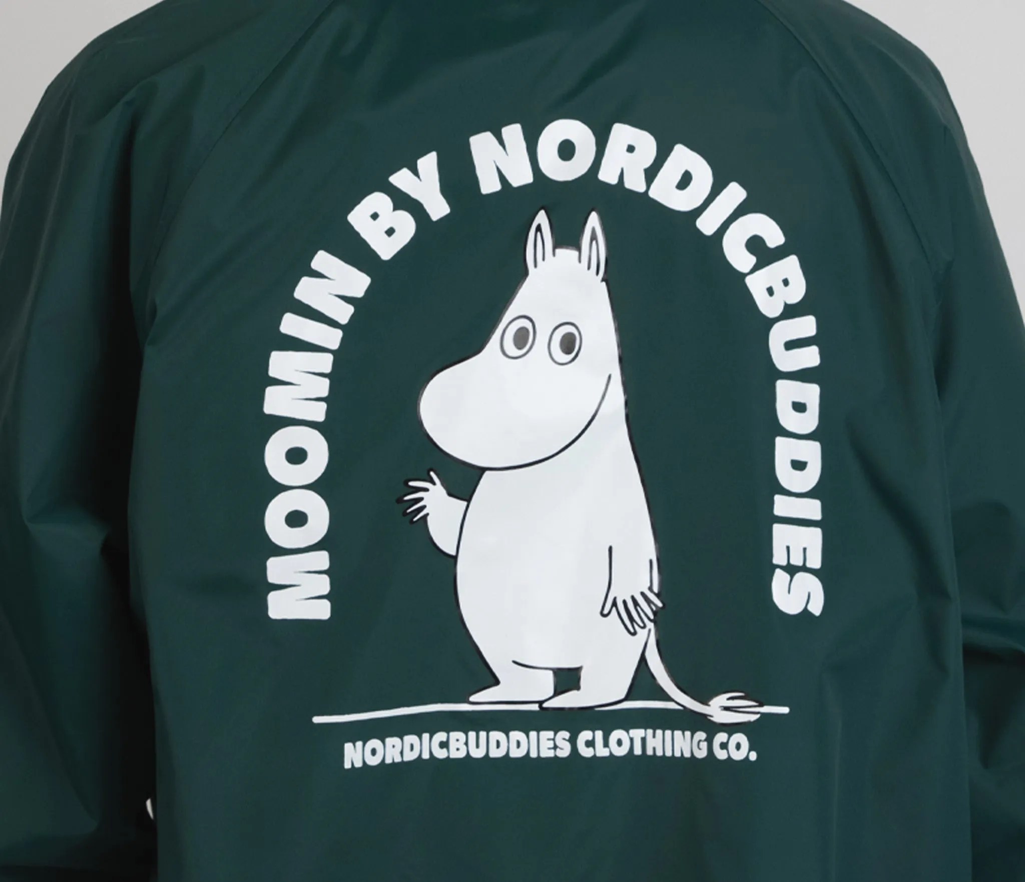Forest Green Moomintroll Coach Jacket - Premium Quality