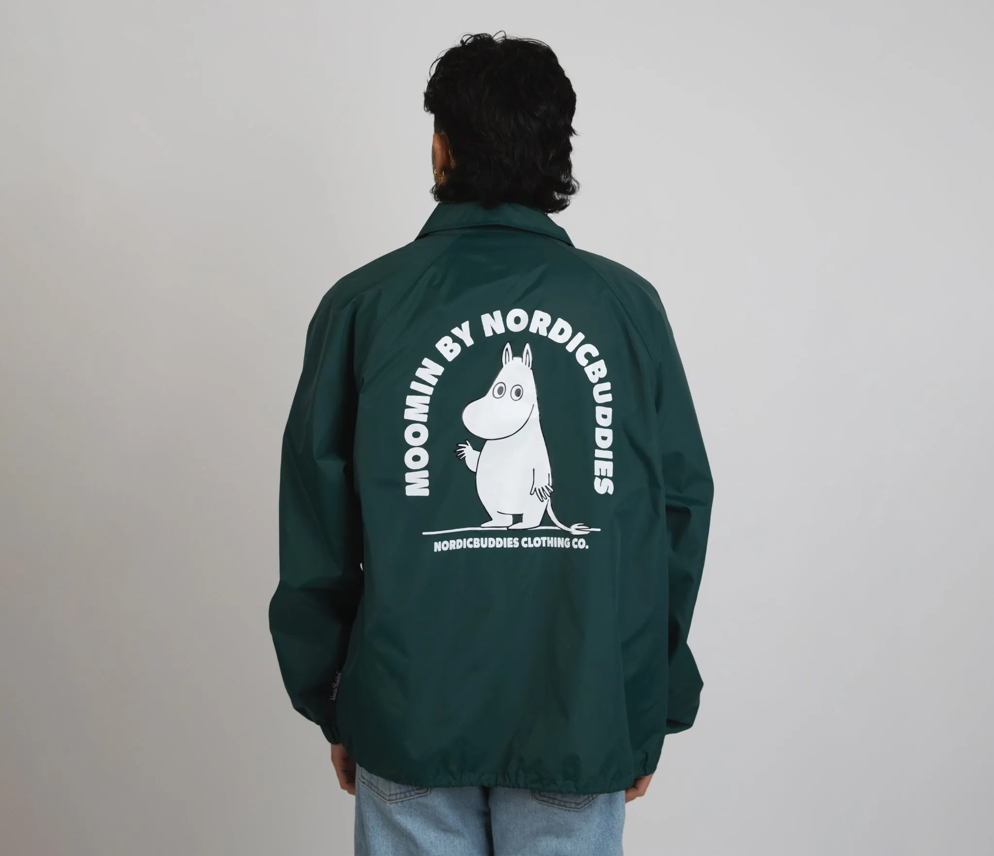 Forest Green Moomintroll Coach Jacket - Premium Quality