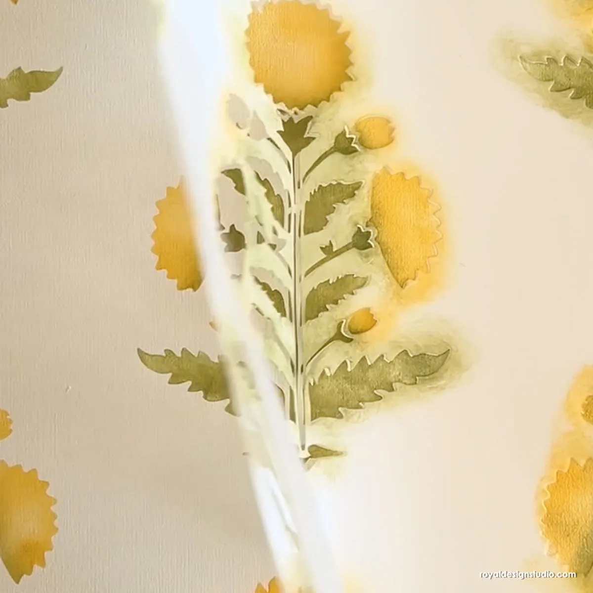 Nadia Block Print Wall Stencil