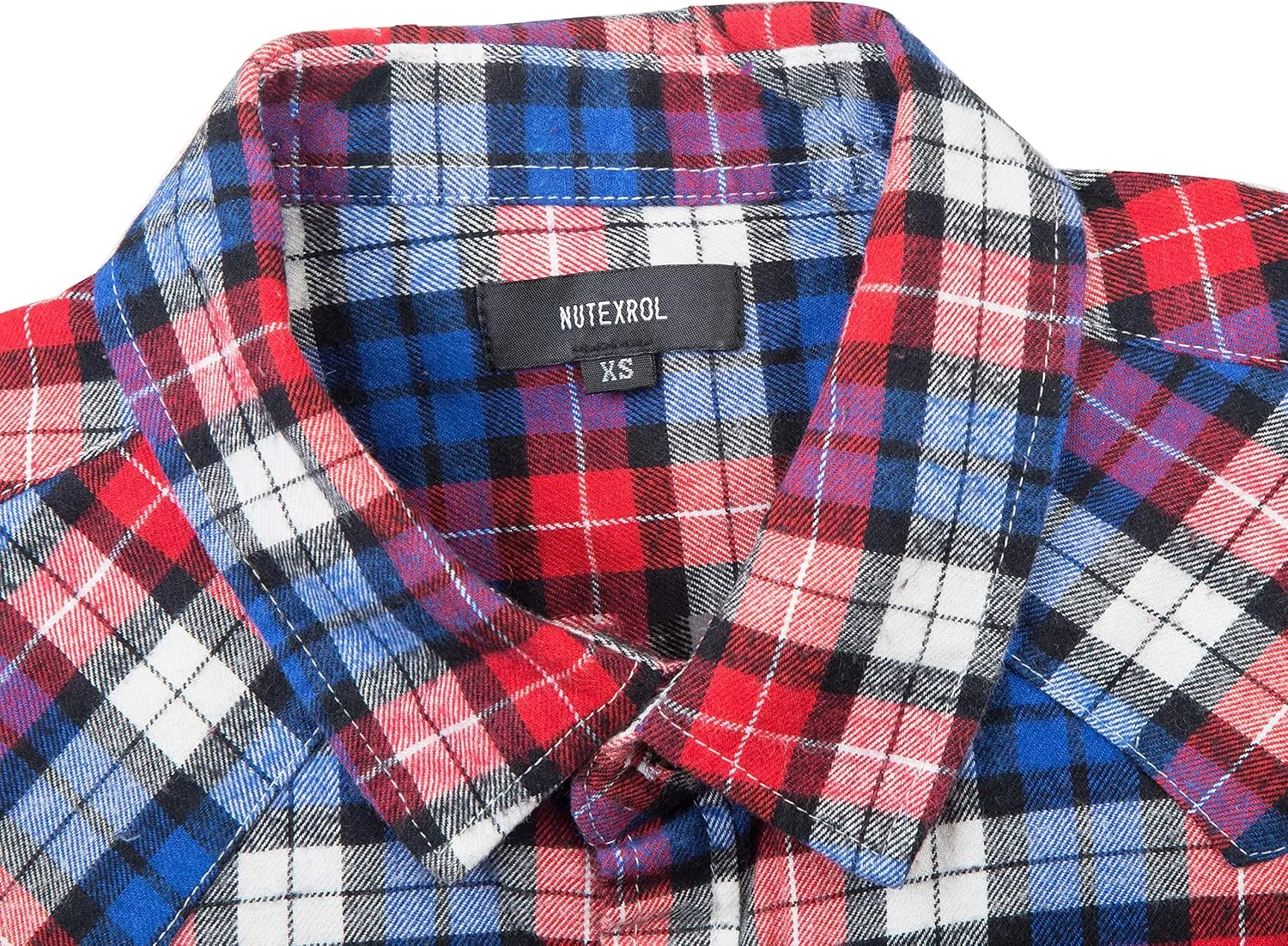 NUTEXROL Men's Casual Flannel Plaid Shirt Sleeveless Plus Size Vest