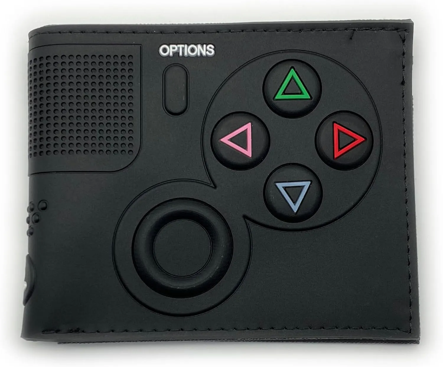Retro Gamepad-Inspired Boys Wallet - Silicone Surface Material with Classic Game Gamepad Design, Multiple Card Slots and Coin Pocket - Video Game Kids Wallet in Black (2)
