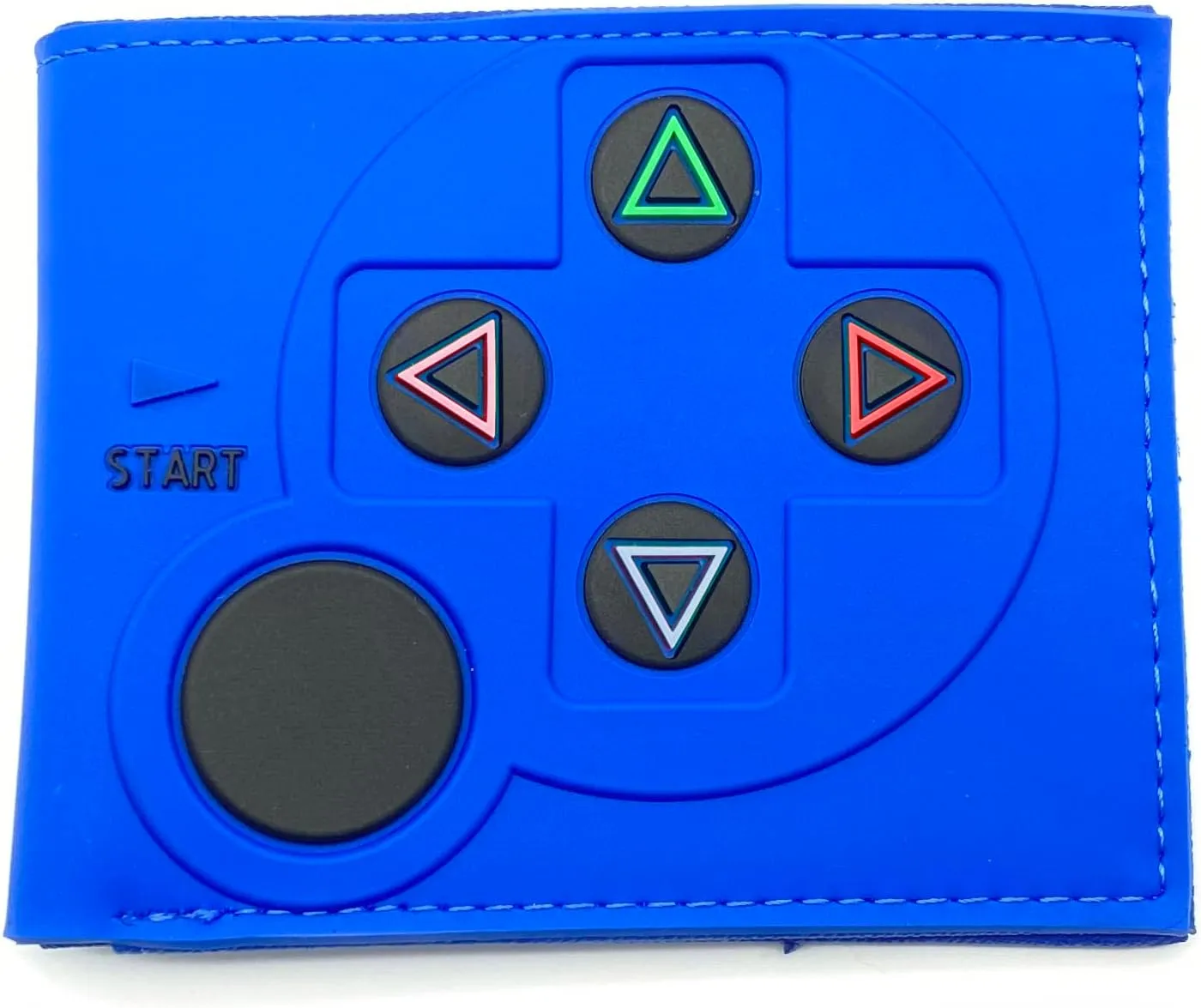 Retro Gamepad-Inspired Boys Wallet - Silicone Surface Material with Classic Game Gamepad Design, Multiple Card Slots and Coin Pocket - Video Game Kids Wallet in Blue (2)