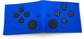Retro Gamepad-Inspired Boys Wallet - Silicone Surface Material with Classic Game Gamepad Design, Multiple Card Slots and Coin Pocket - Video Game Kids Wallet in Blue (2)
