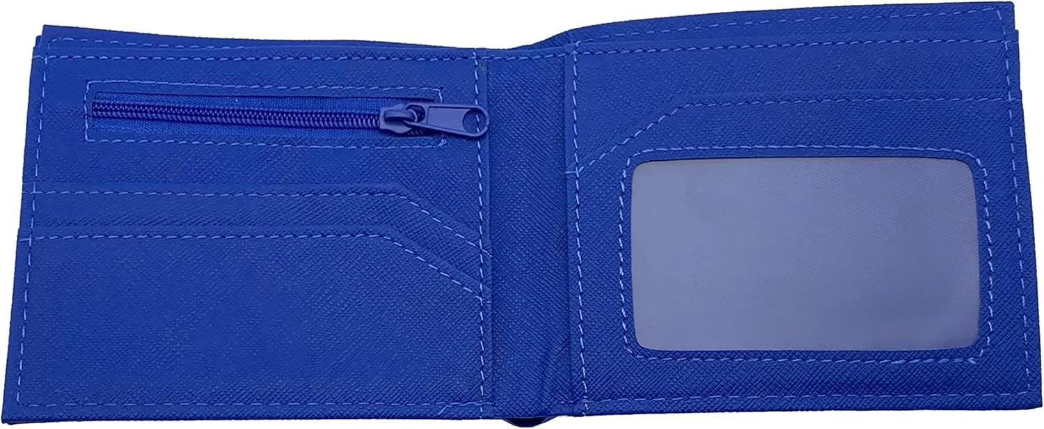 Retro Gamepad-Inspired Boys Wallet - Silicone Surface Material with Classic Game Gamepad Design, Multiple Card Slots and Coin Pocket - Video Game Kids Wallet in Blue (2)