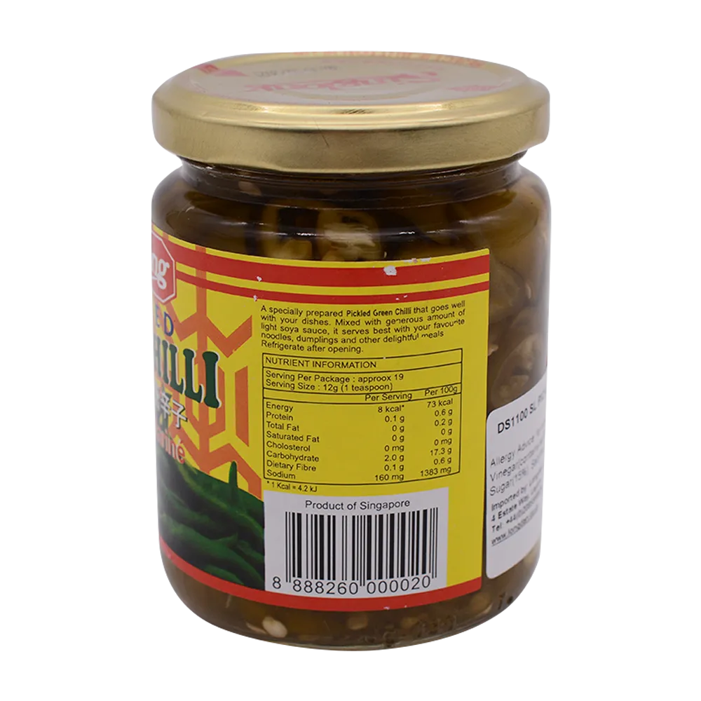 SING LONG Pickled Green Chilli 200g