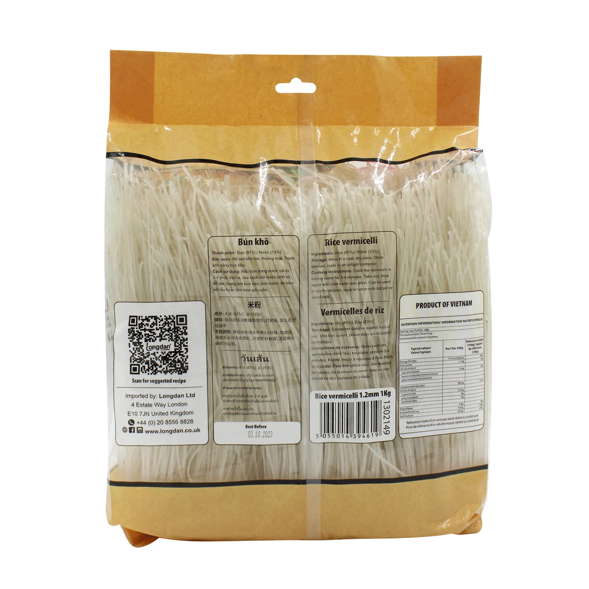 Tofuhat Rice Vermicelli 0.8mm 1kg