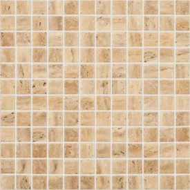 Travertino Beige MT 4101, 1" x 1" - Glass Tile